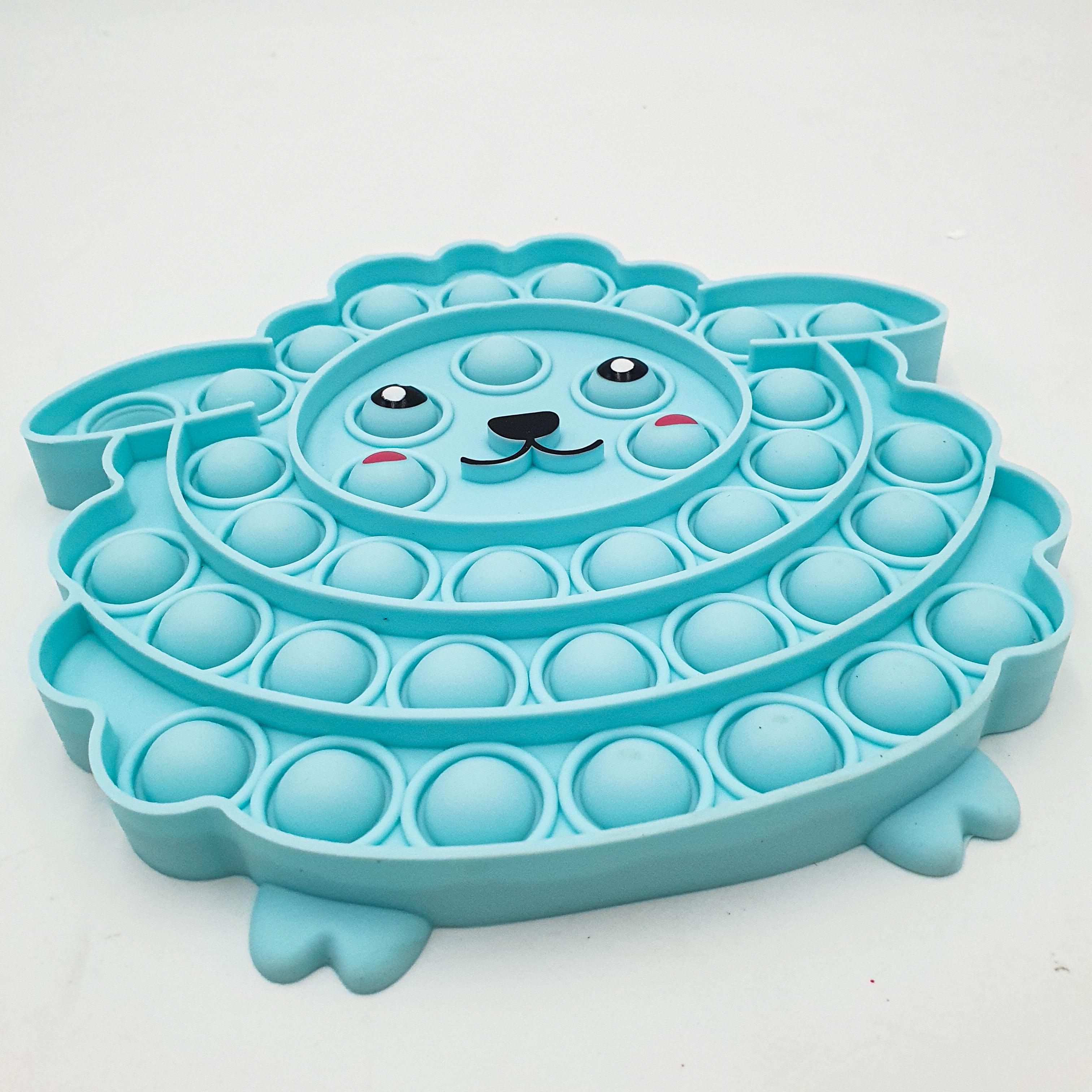Игрушка-антистресс пупирка UKC Pop It Fidget Овечка Голубой (d92fa5a7) - фото 3