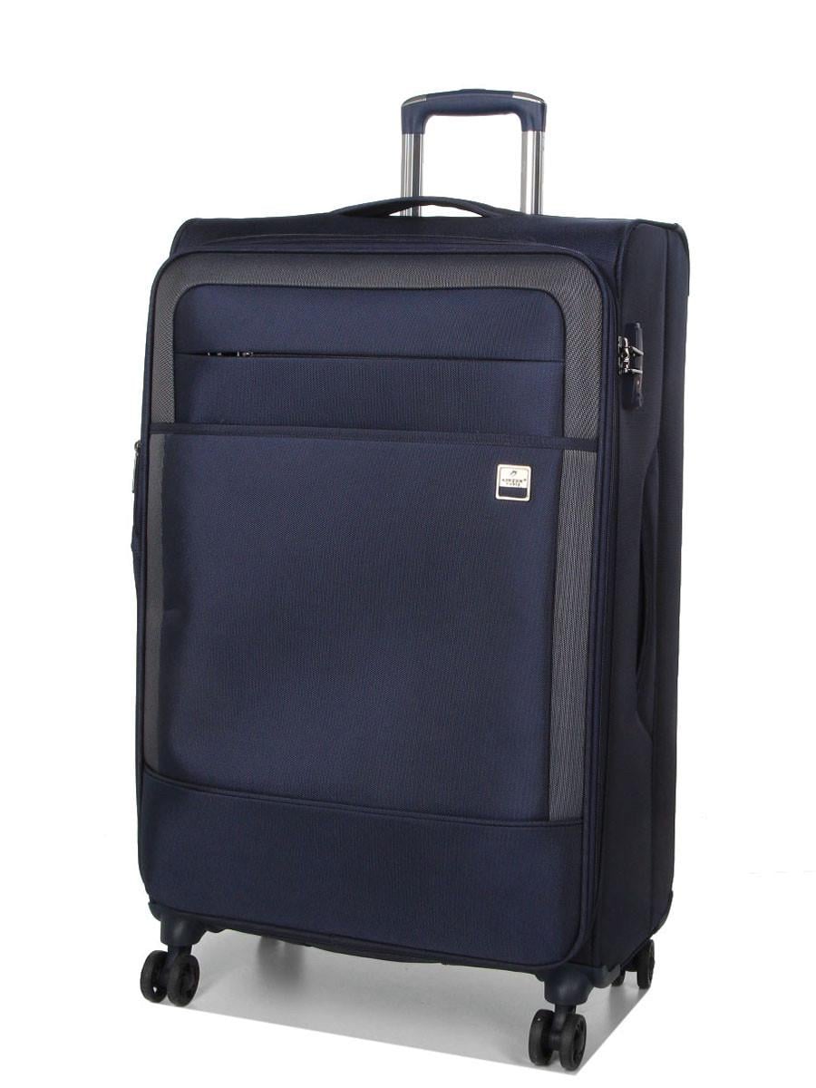 Чемодан большой Airtex ткань L 80х46х30 + 5 см 96 л 4,1 кг Синий (832)