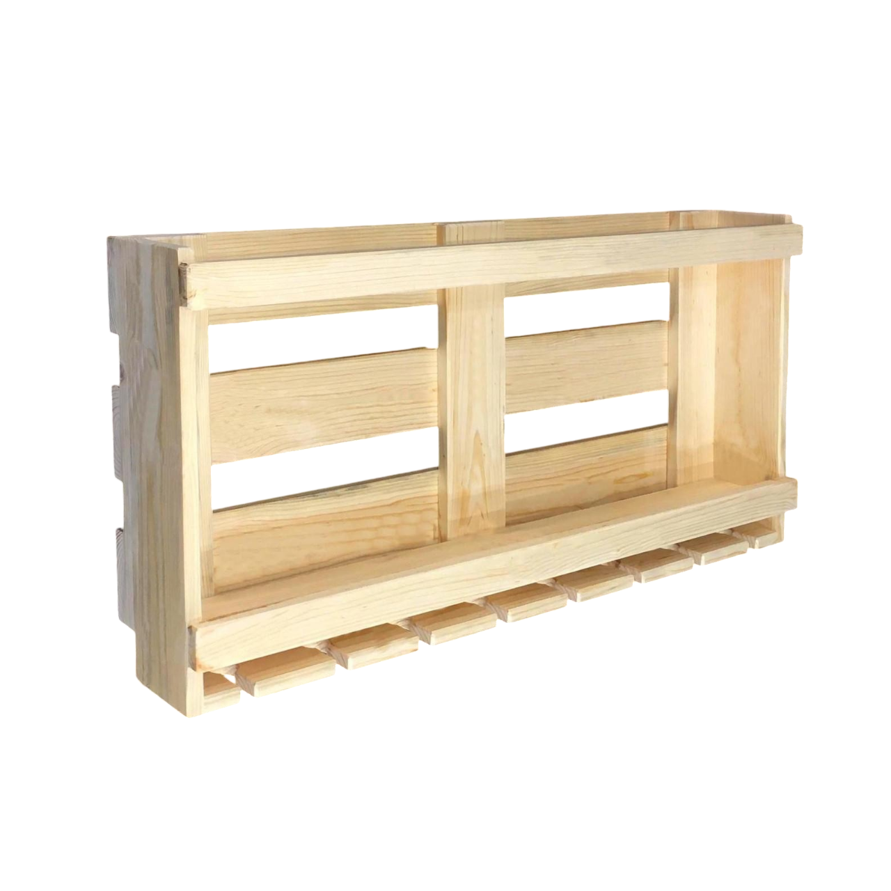 Полка для вина настенная из дерева Сайтама Бланже (ПНК-003701)