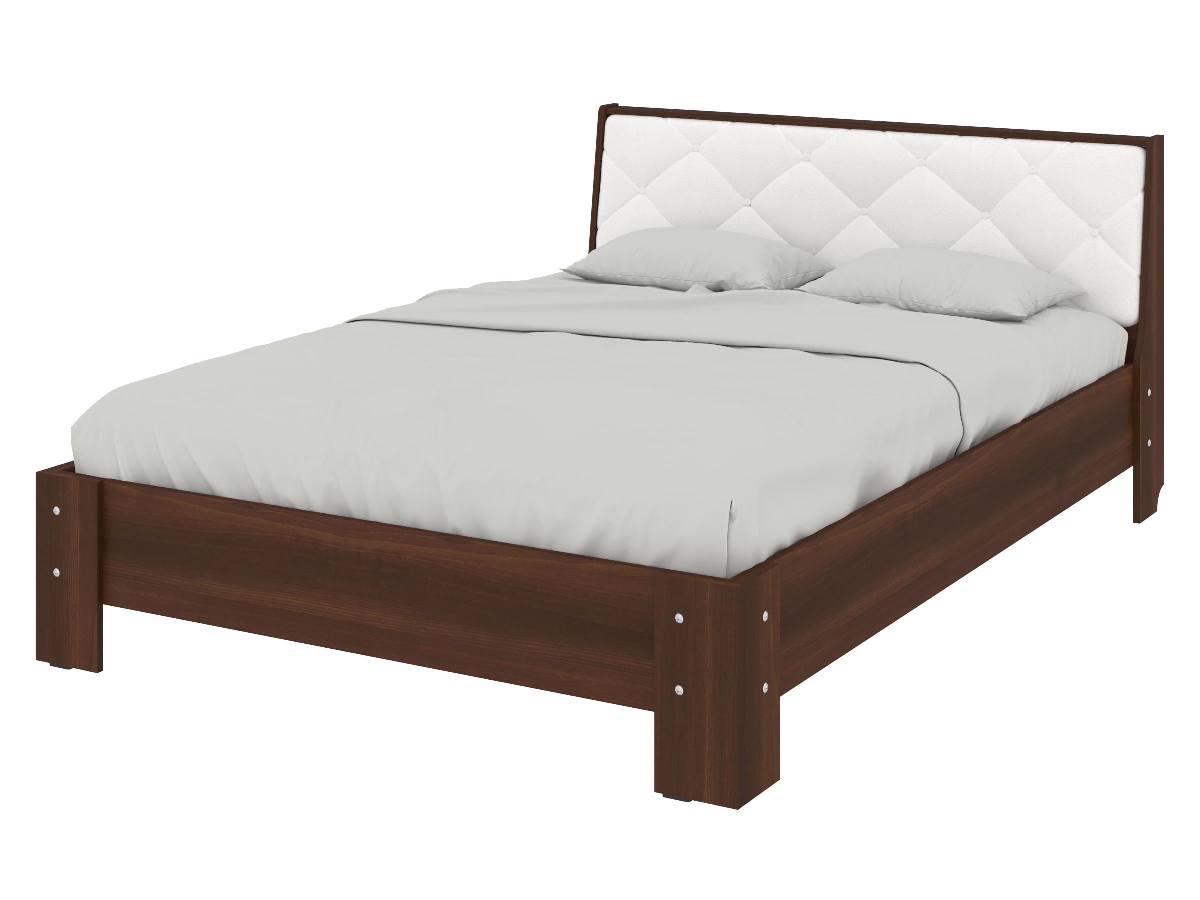 Кровать двуспальная PEHOTIN Кровать-140 Моника 140x200 см Орех/Белый VIP (PN-100957) Кровать двуспальная PEHOTIN Кровать-140 Моника 140x200 см Орех/Белый VIP (PN-100957)