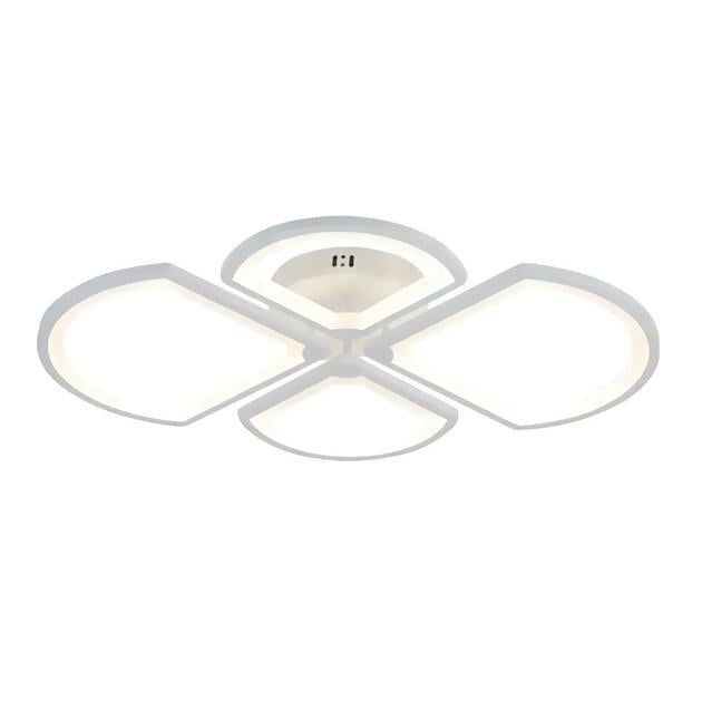 LED-люстра потолочная Valeso с пультом и акриловыми плафонами 3000/6500K IP20 G 1142/2+2 WT 116W Белый (28689662)