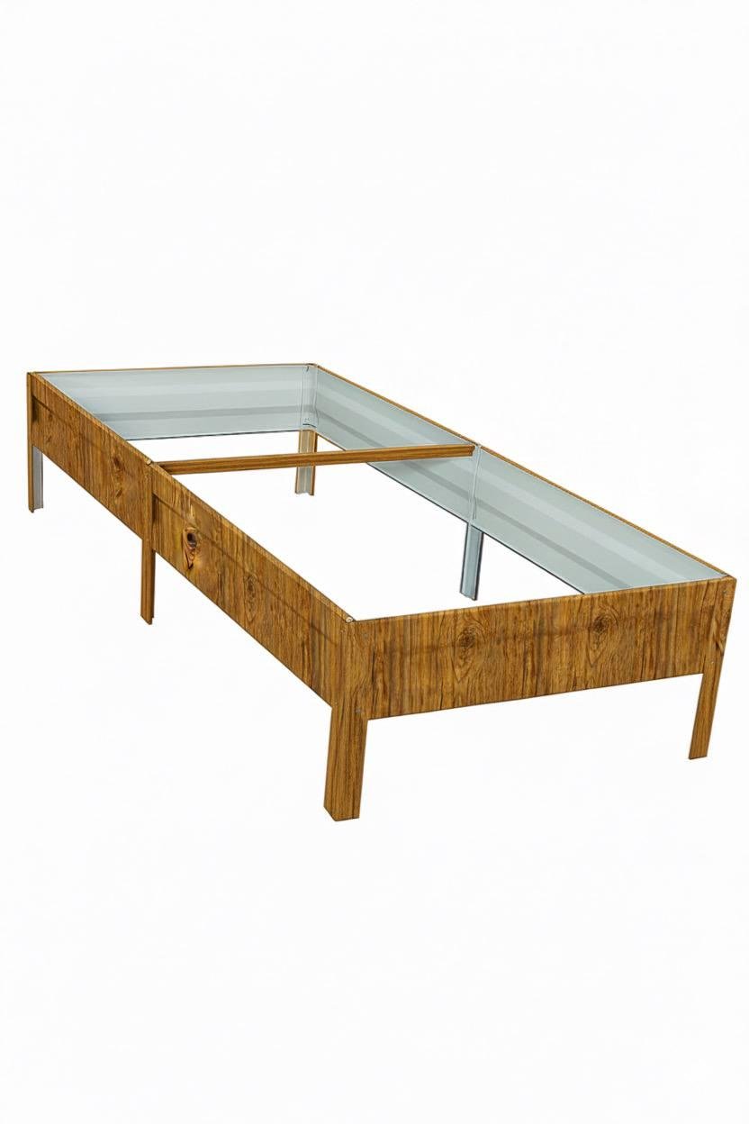 Грядка оцинкованная SIMBUD 2х1х0,2 м Золотой дуб 3д