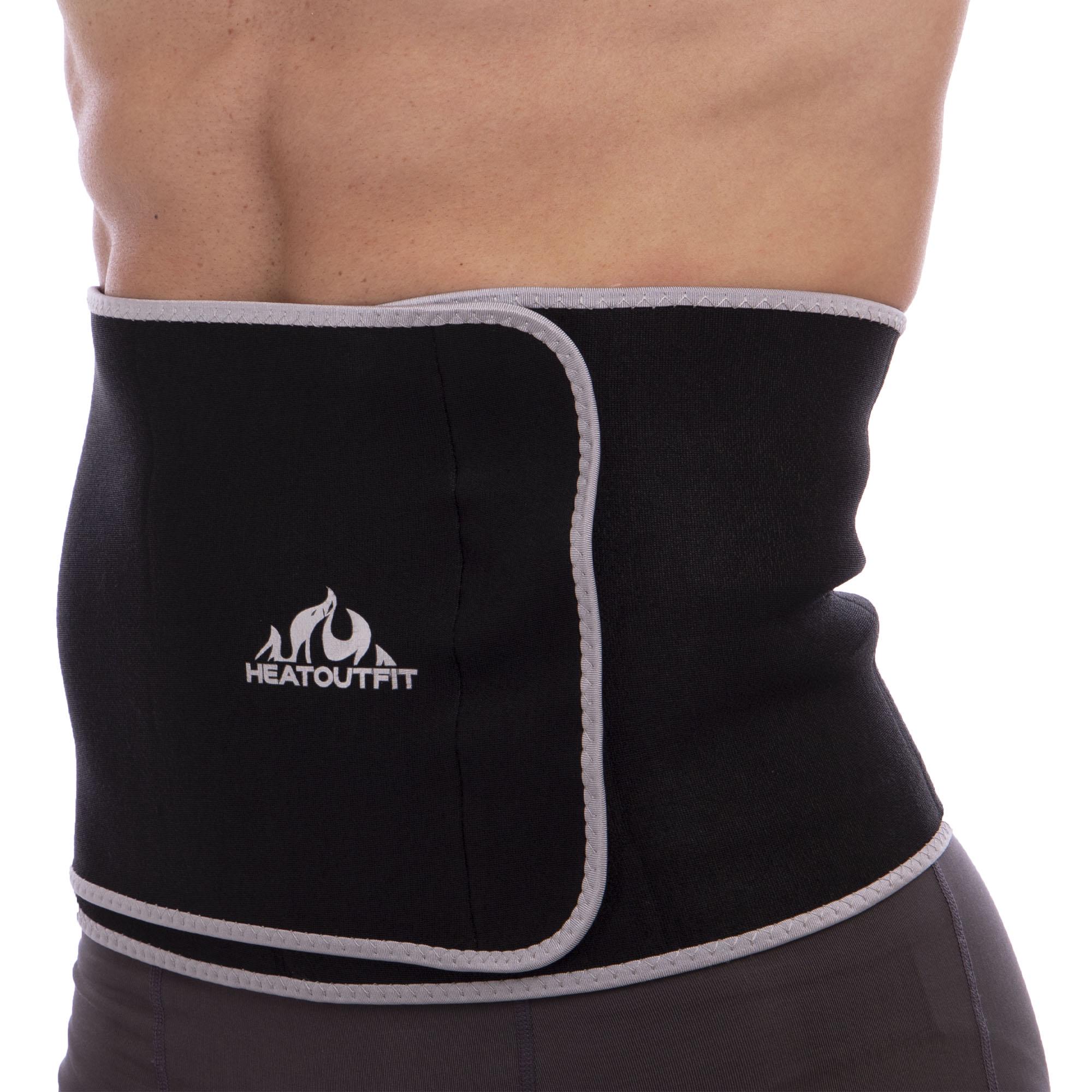 Пояс для похудения из композитной ткани Zelart SP-Sport ST-2148 L ширина 23 см Черный (DR004693)