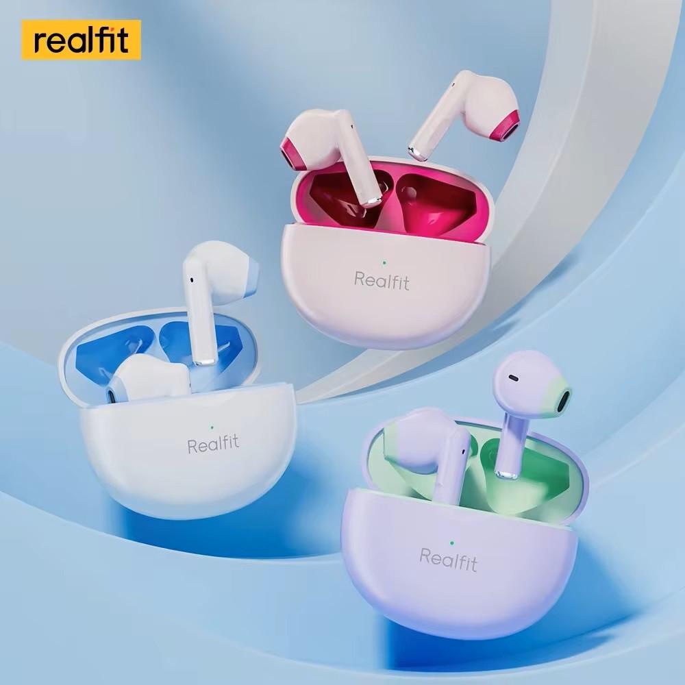 Наушники беспроводные Realfit F2 Pro активное шумоподавление Bluetooth 5,3, с микрофоном Розовый (SH0000248) - фото 5 Наушники беспроводные Realfit F2 Pro активное шумоподавление Bluetooth 5,3, с микрофоном Розовый (SH0000248) - фото 5