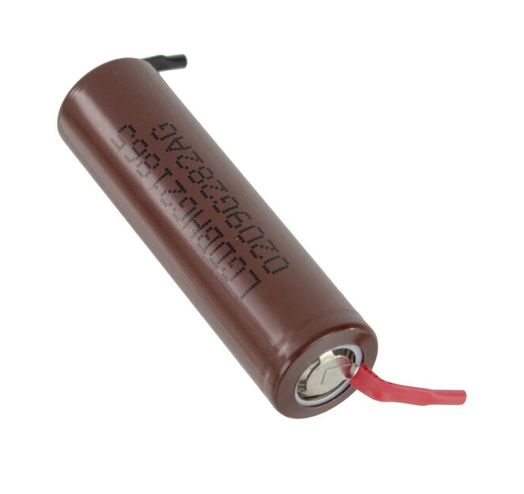 Акумулятор LG 18650 HG2 3000 мА·год Li-Ion металевий корпус з нікелевою стрічкою 3,6 В Коричневий (3190925177)