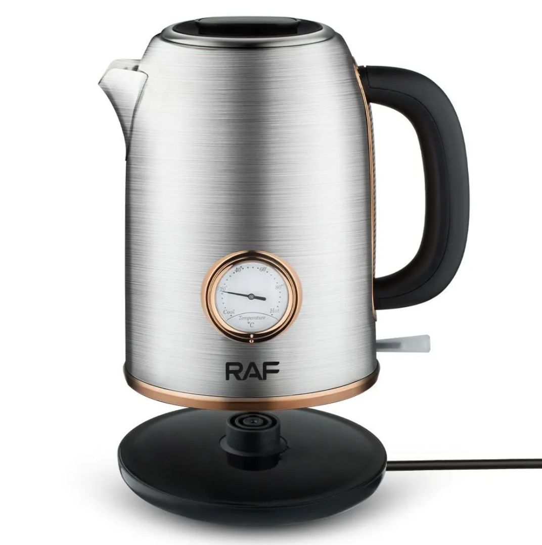 Електрочайник дисковий RAF R7849 з нержавіючої сталі 2 л (28843872) - фото 3