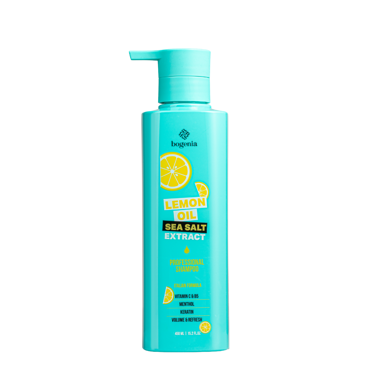 Шампунь для объема волос Bogenia Lemon Oil&Sea Salt 450 мл (BG440001)