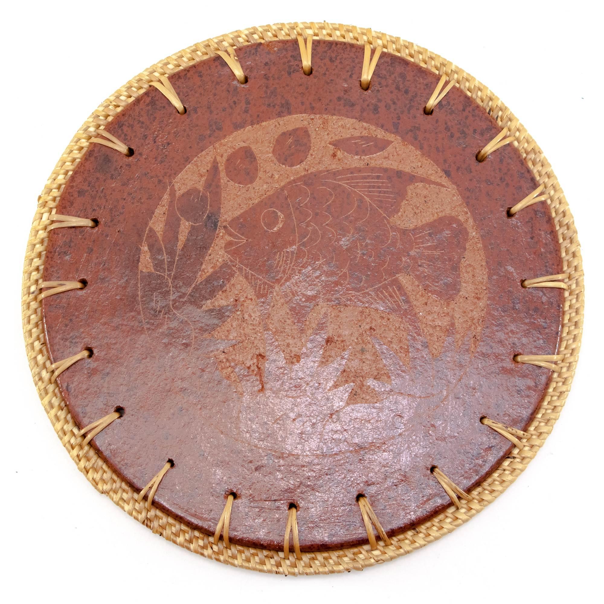 Подставка под горячее Рыба d 22 cм Терракотовый (29641C)