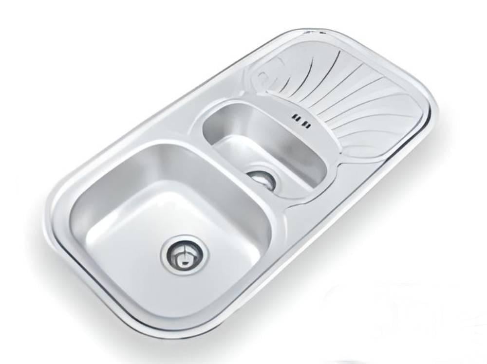 Мойка кухонная Ukinox GAP 1000.500 15 GW 8K полированная и доска разделочная