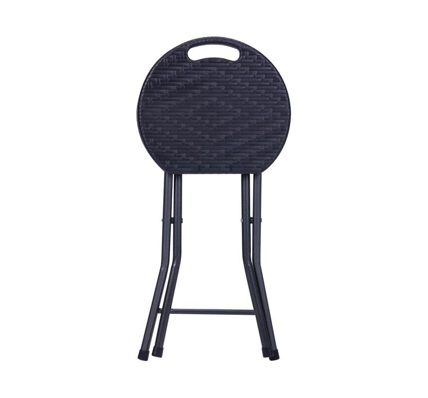Табурет складной пластиковый AMF Сеат Rattan Черный - фото 4