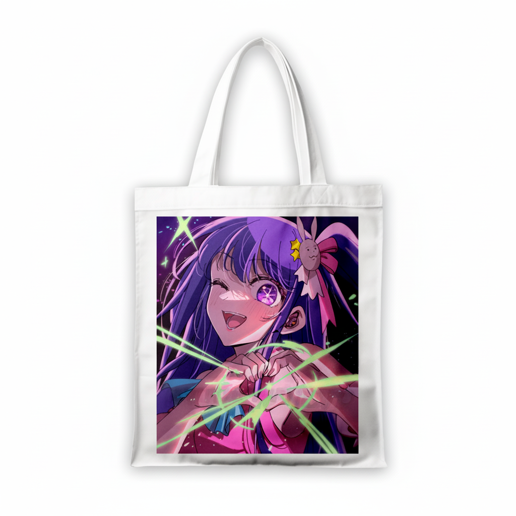 Сумка-шопер Oshi No Ko Ай Хосіно з габардину Білий (6701)