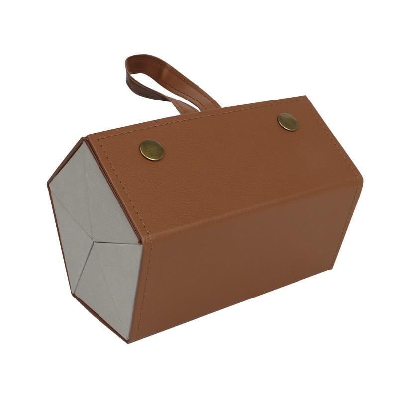 Футляр-органайзер для окулярів Lesko 5 відділень складний підвісний Коричневий (2624641380)