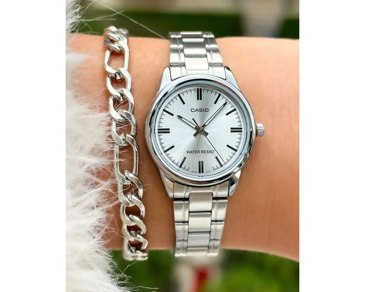 Наручний годинник жіночий Casio LTP-V005D-7A d 28 мм Срібний/Сірий (2554467065) - фото 6