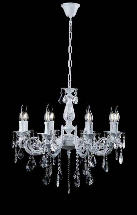 Люстра свеча Ray L77527/8 WT+SL (IR006917)