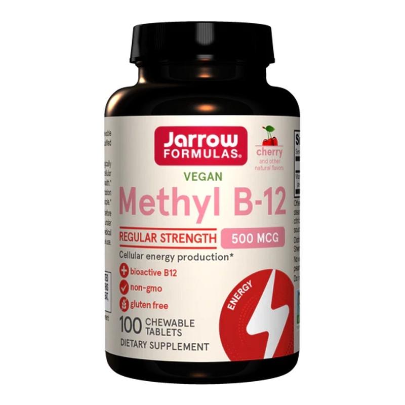 Витамин В12 метилкобаламин Jarrow Formulas Methyl B-12 500 mcg Вишня 100 леденцов (18312-01)