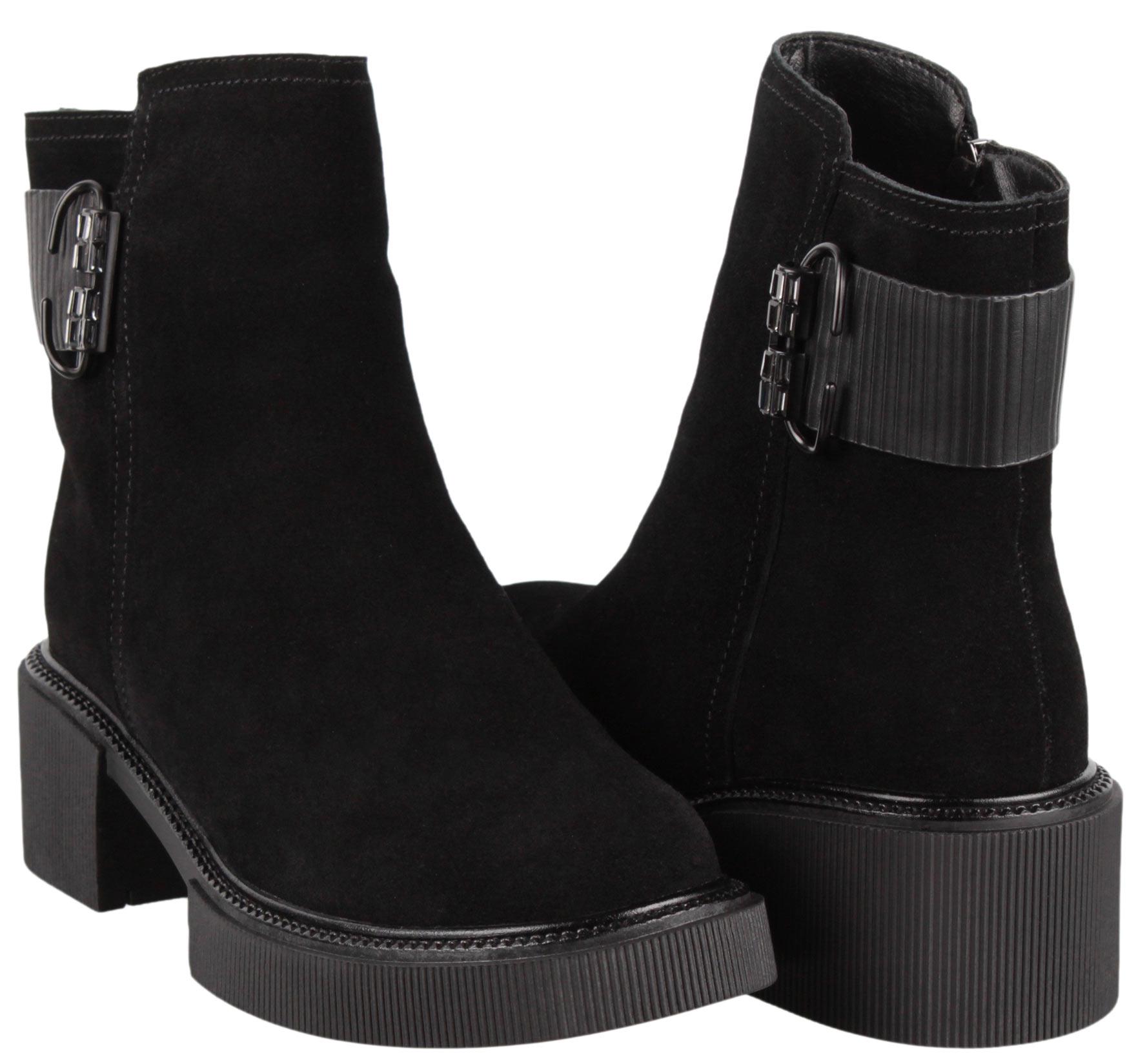 Ботинки женские Oeego на каблуке р. 37 Черный (198654_37)