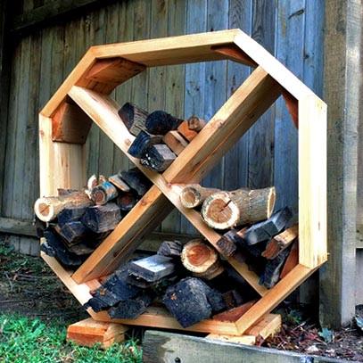 Дровница деревянная из дерева Нейс Бланже (ДРВ-001801)