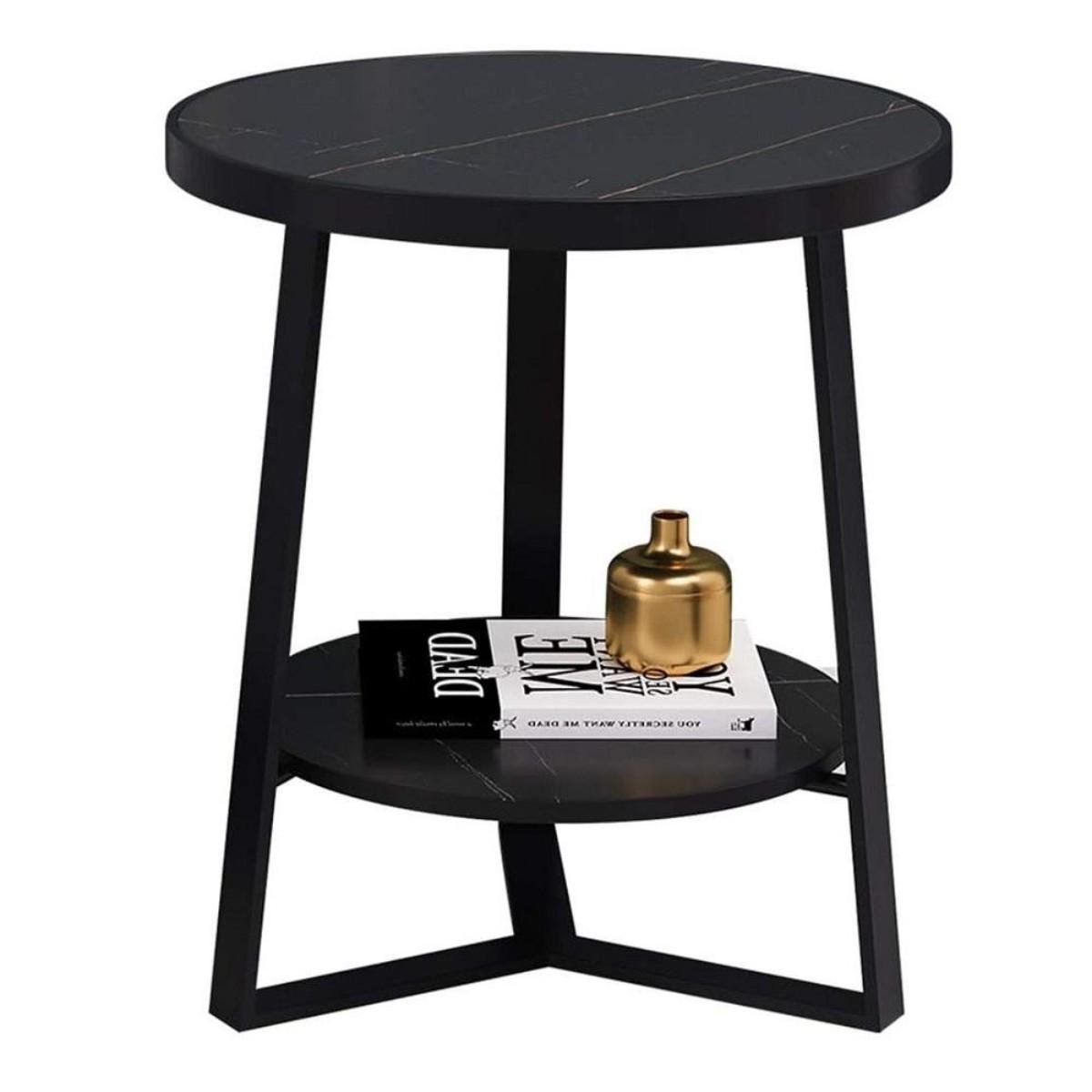 Стол журнальный Modern Home 2 яруса 40х40х55 см Черный (M50292-BL)