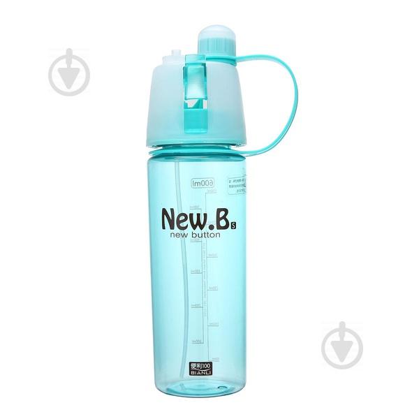 Пляшка для води New.B, 600 мл Блакитна (200629) Пляшка для води New.B, 600 мл Блакитна (200629)
