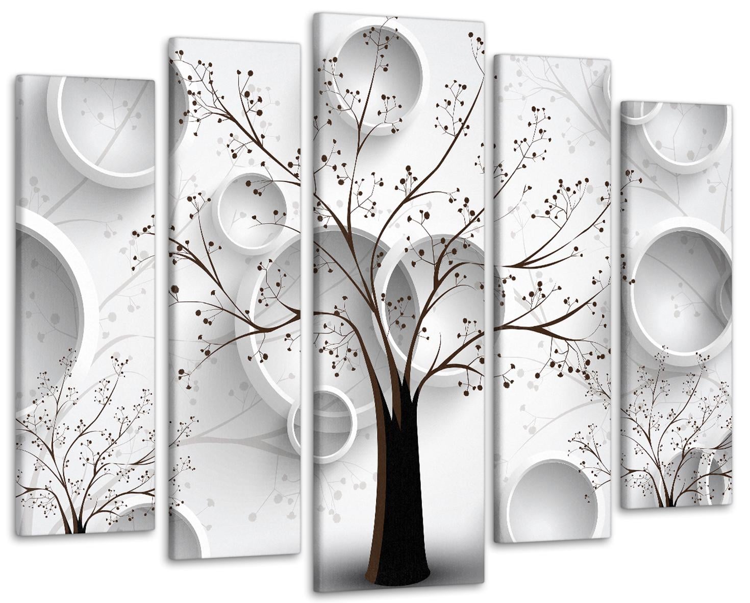 Картина модульная Абстракция Дерево 105х150 см (Art-408_5)