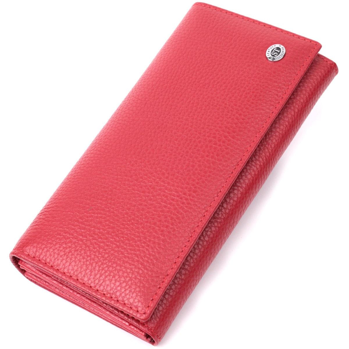 Кошелек женский ST Leather 22514 из натуральной кожи Красный (168-136-22514)