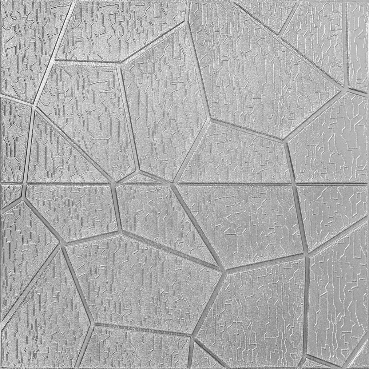 Панель 3D SW-00003307 700х690х5 мм Серебряный