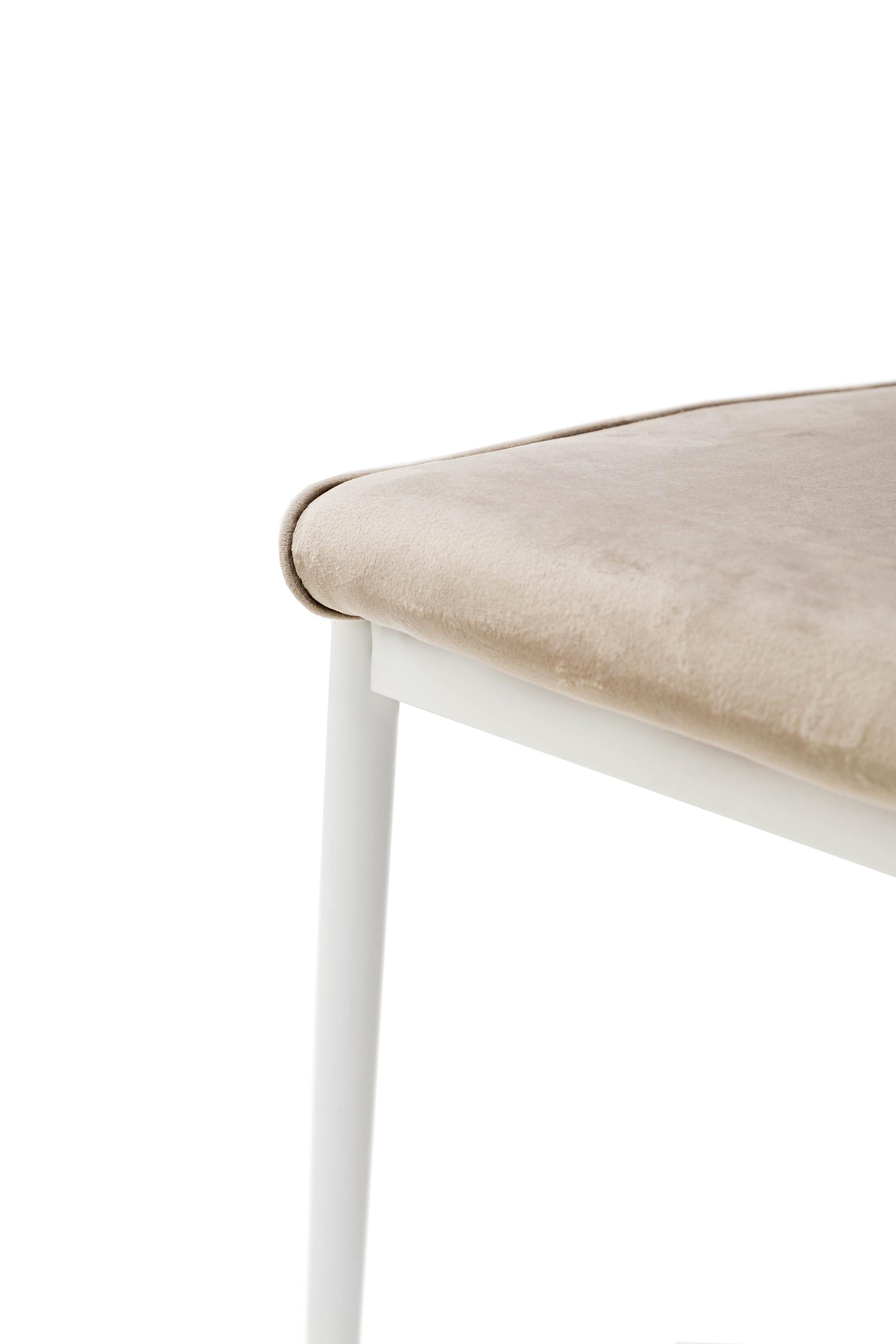 Стул для кухни и гостиной ГРЕЙС Рич 410х970х400 мм Белый/Песочный (GAА0057680) - фото 5