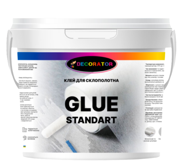 Клей для приклеивания стеклохолста DECORATOR Glue Standart 10 кг