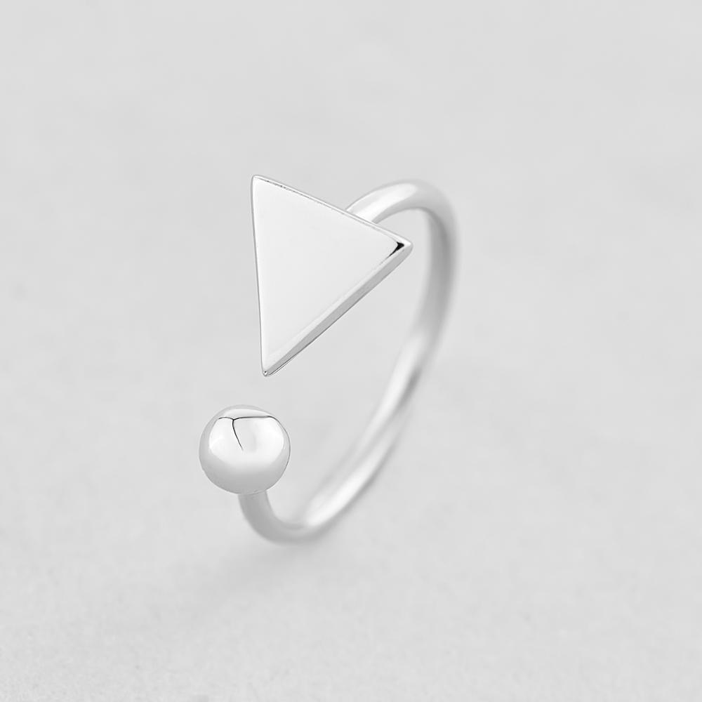 Серебряное кольцо Minimal Настойчивость (5194)