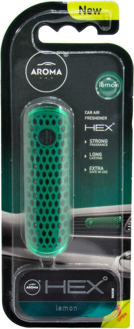 Ароматизатор для авто Aroma Car Hex Lemon на дефлектор 10 мл (83579) Ароматизатор для авто Aroma Car Hex Lemon на дефлектор 10 мл (83579)