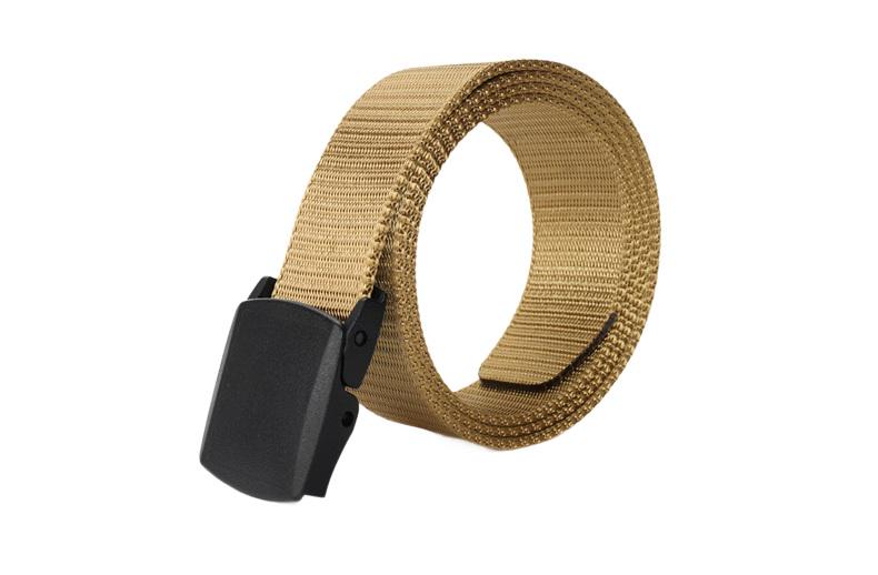 Ремінь 300.95 з чорною пластиковою пряжкою на зажим Темно-коричневий