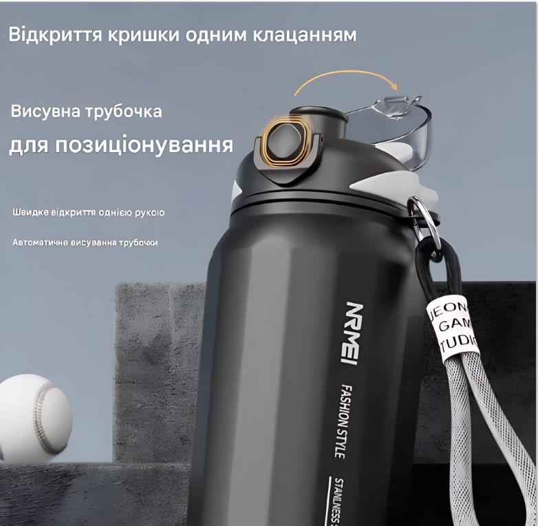 Термос NRMEI з нержавіючої сталі 316 герметичний не містить BPA 1500 мл Чорний (2814454909) - фото 5 Термос NRMEI з нержавіючої сталі 316 герметичний не містить BPA 1500 мл Чорний (2814454909) - фото 5