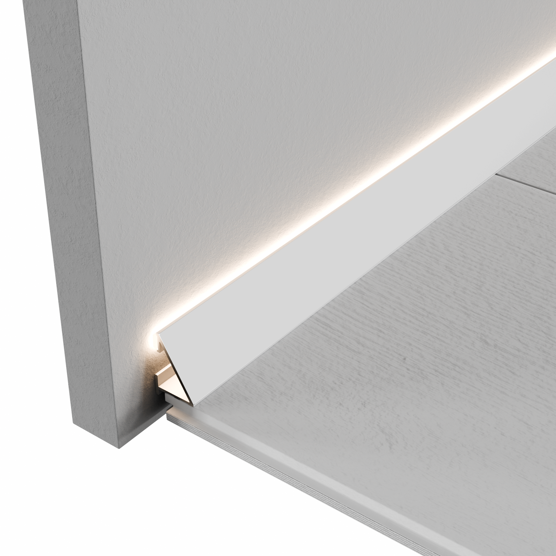 Микроплинтус алюминиевый Thinline MPV-301S 25x2600 мм Серебро (25445457) - фото 3