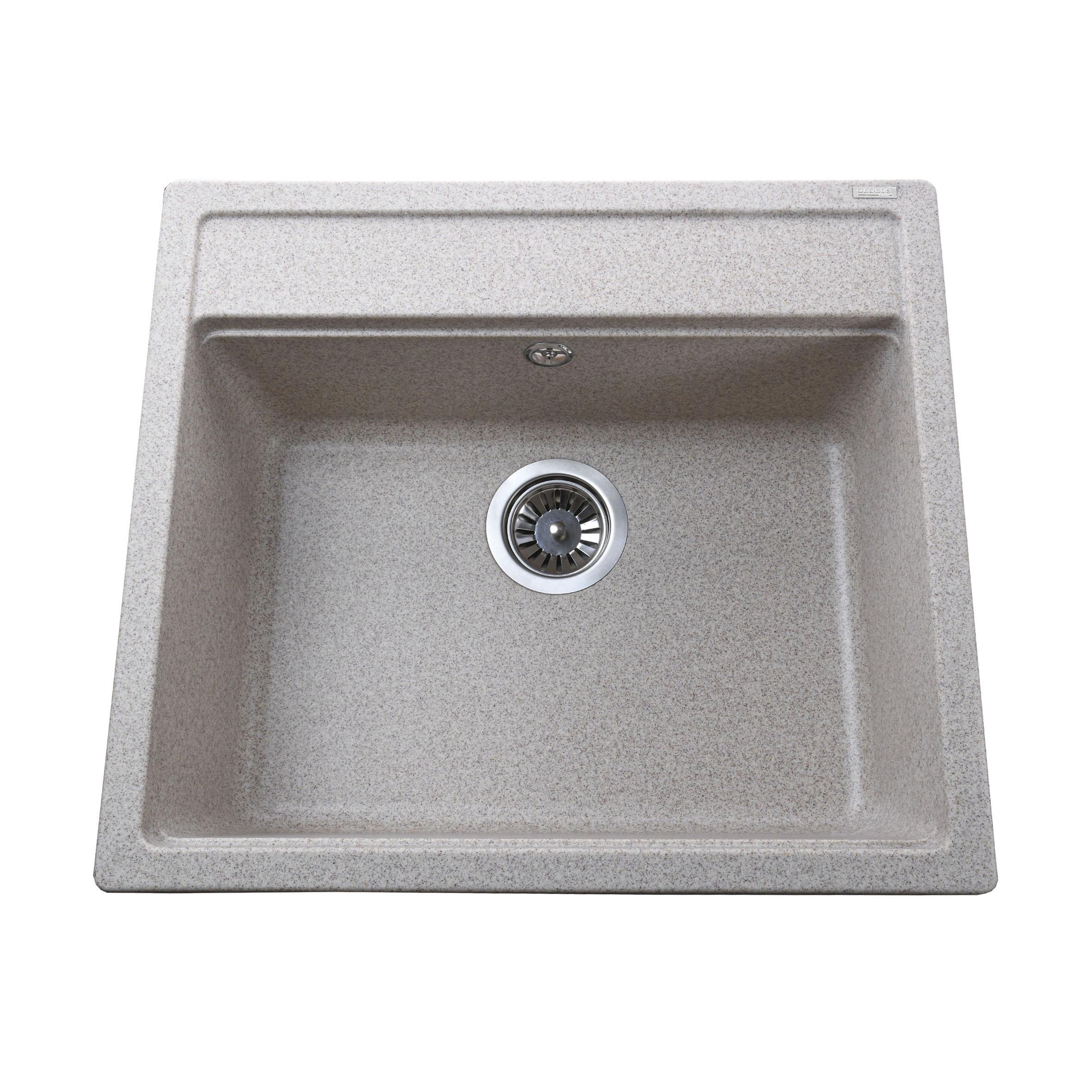 Мийка кухонна Globus Lux 000022408 гранітна прямокутна 570x510 мм Бежевий (25953071) - фото 1 Мийка кухонна Globus Lux 000022408 гранітна прямокутна 570x510 мм Бежевий (25953071) - фото 1
