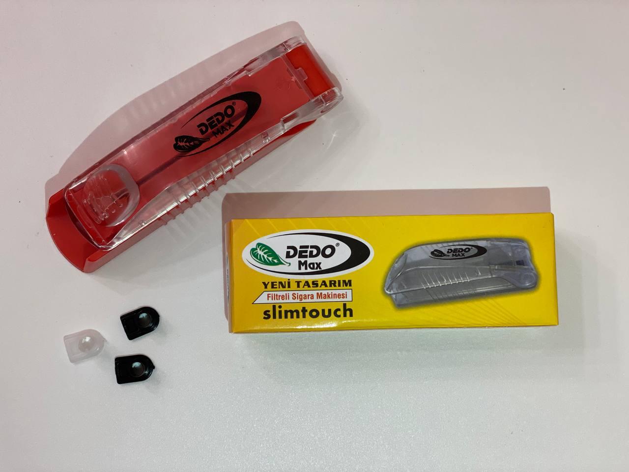 Машинка ручная Dedo Slimtouch для набивки сигаретных гильз табаком Красный/Прозрачный