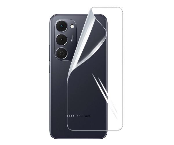 Пленка гидрогелевая Hydrogel Film для Tecno Spark 40 Pro+ на заднюю панель Transparent