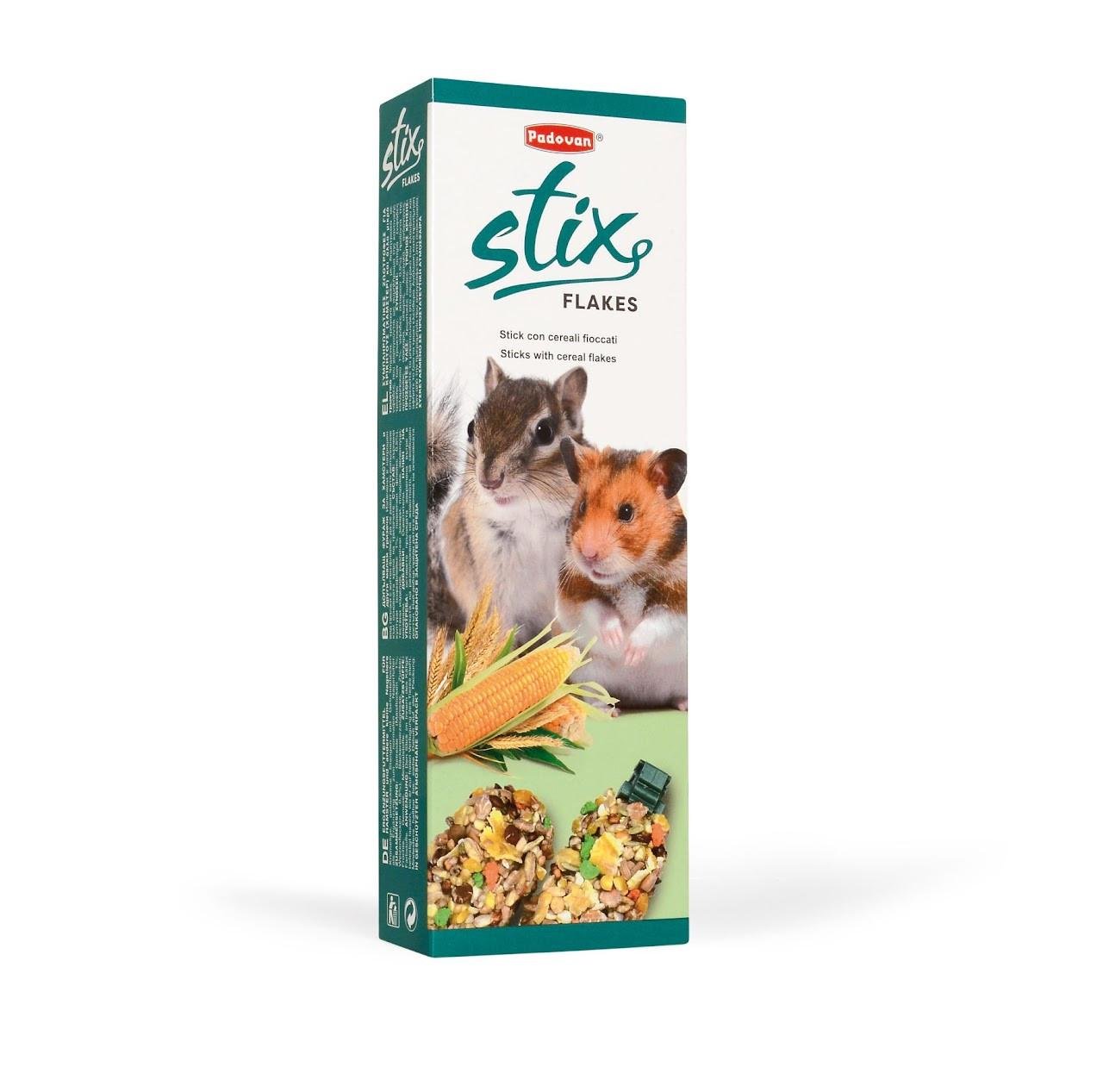 Лакомство Padоvan Stix Flakes Criceti для хомяков и небольших грызунов 100 г (PP00144)