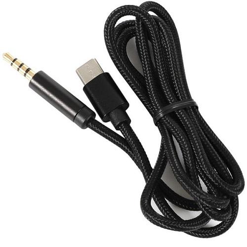 Кабель Value S0993 AUX Type-C - TRRS Audio 3,5 мм 1 м Black (10183421)