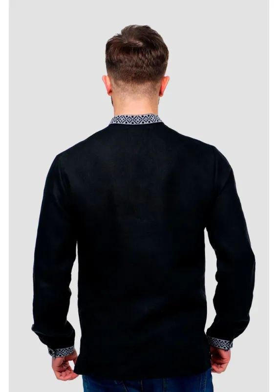 Вышиванка мужская р. 54 Черный (443) - фото 3 Вышиванка мужская р. 54 Черный (443) - фото 3