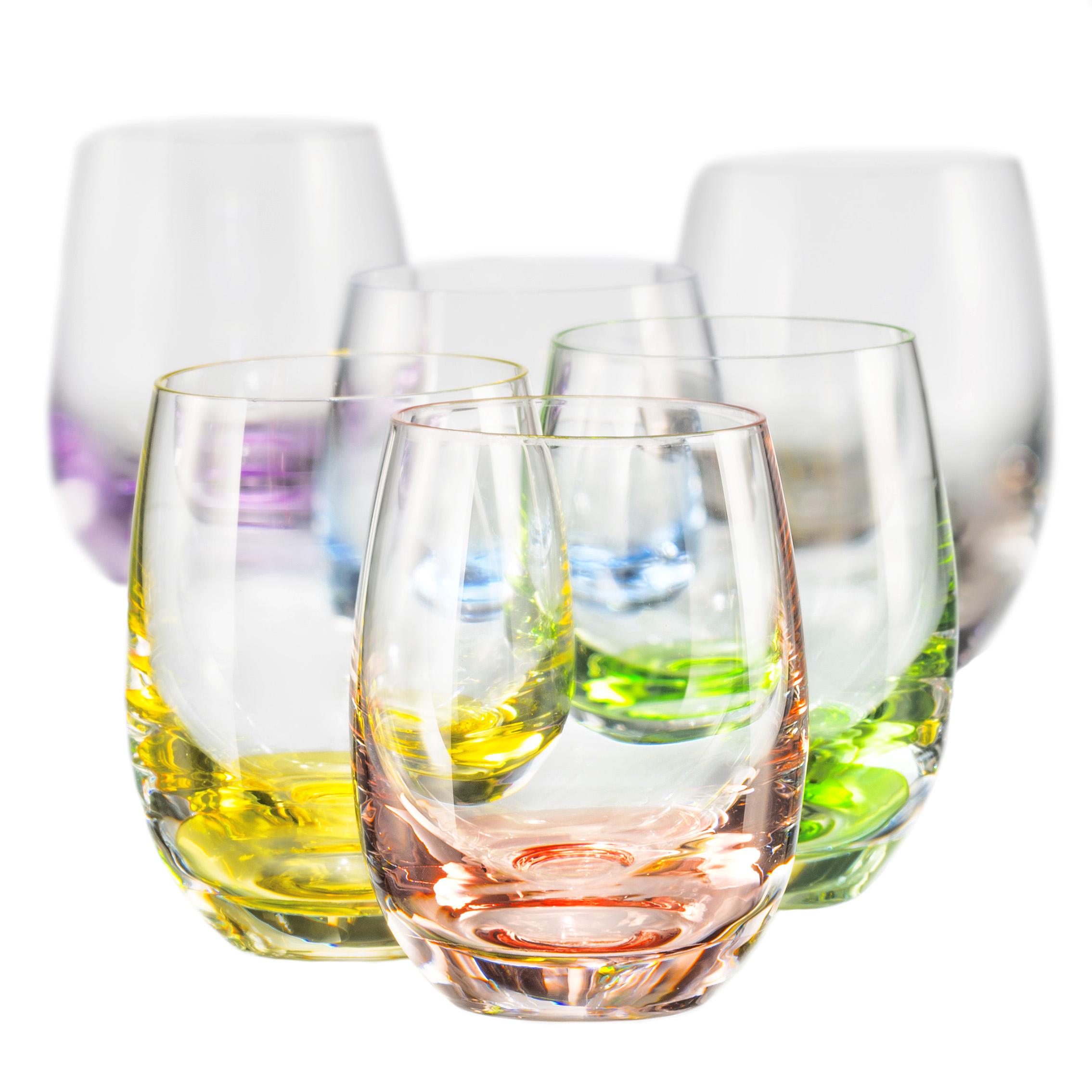 Стаканы для сока Bohemia Rainbow 300 мл 6 шт. (6855)