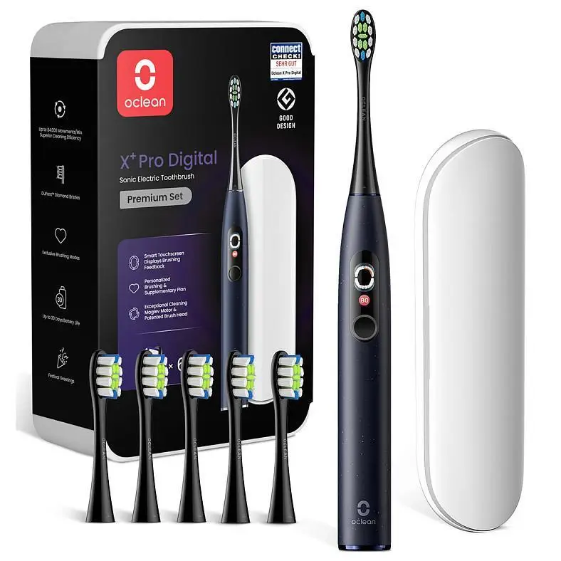 Електрична зубна щітка Oclean X Plus Pro Digital Blue Електрична зубна щітка Oclean X Plus Pro Digital Blue