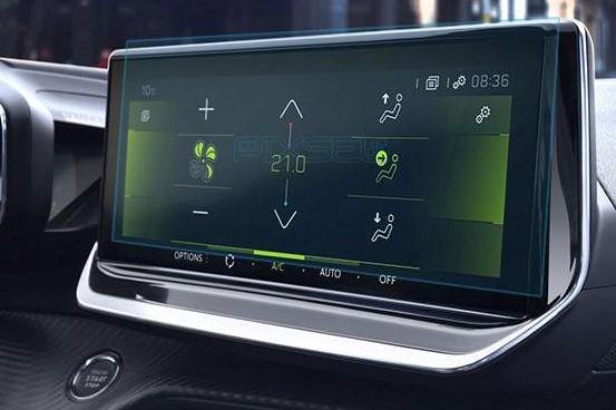 Стекло защитное Pixsel гибридный глянец на монитор Peugeot E 2008 11,3“ 2013