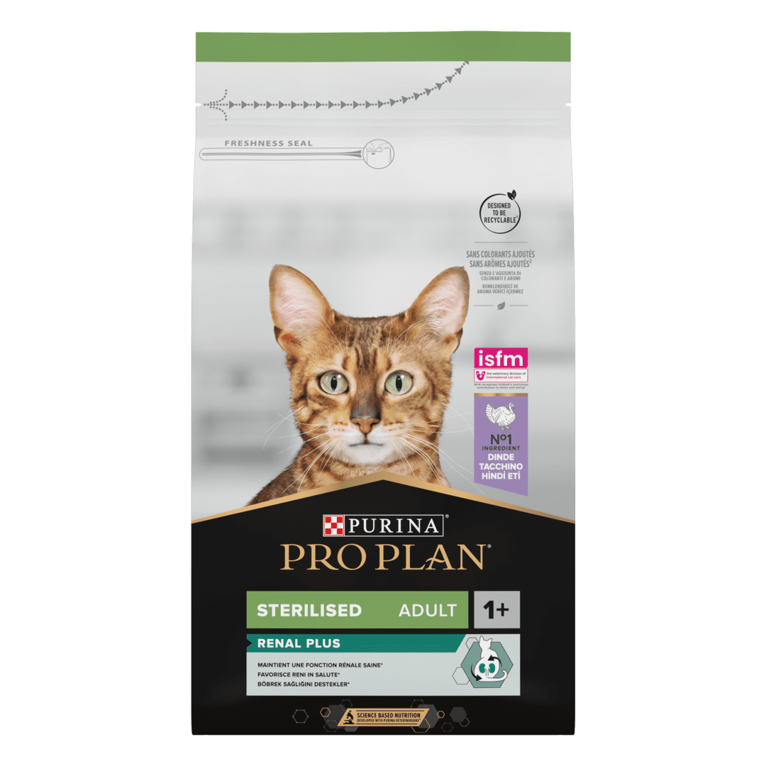 Сухой корм для взрослых кошек после стерилизации Purina Pro Plan Sterilised 1+ Renal Plus с индейкой и рисом 1,5 кг - фото 7