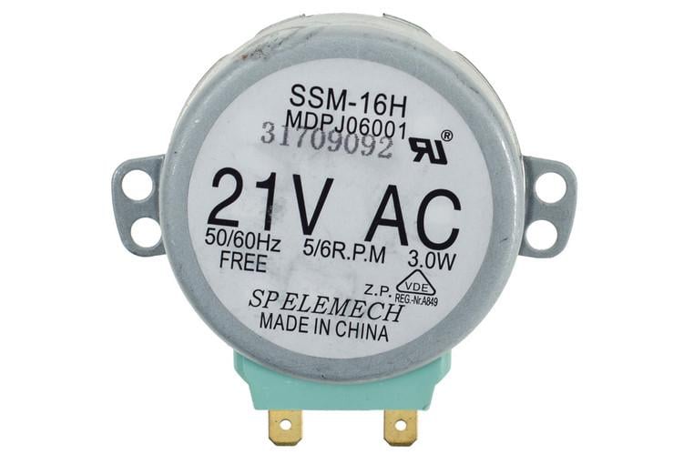 Двигатель поддона для СВЧ печи SSM-16H MDPJ06001 Whicepart совместим с Samsung DE31-10154D Двигатель поддона для СВЧ печи SSM-16H MDPJ06001 Whicepart совместим с Samsung DE31-10154D
