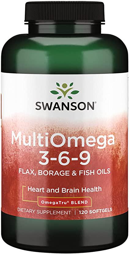 Добавка натуральная MultiOmega 3-6-9 Flax Borage & Fish Oil 120 sgels