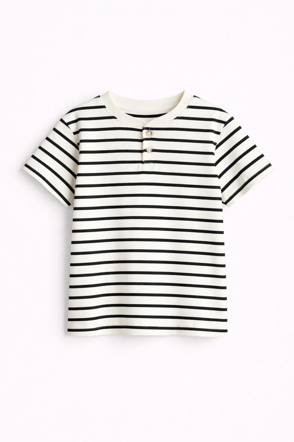 Футболка Полоски 122-128 см Белый/Черный (1284096) Футболка Полоски 122-128 см Белый/Черный (1284096)