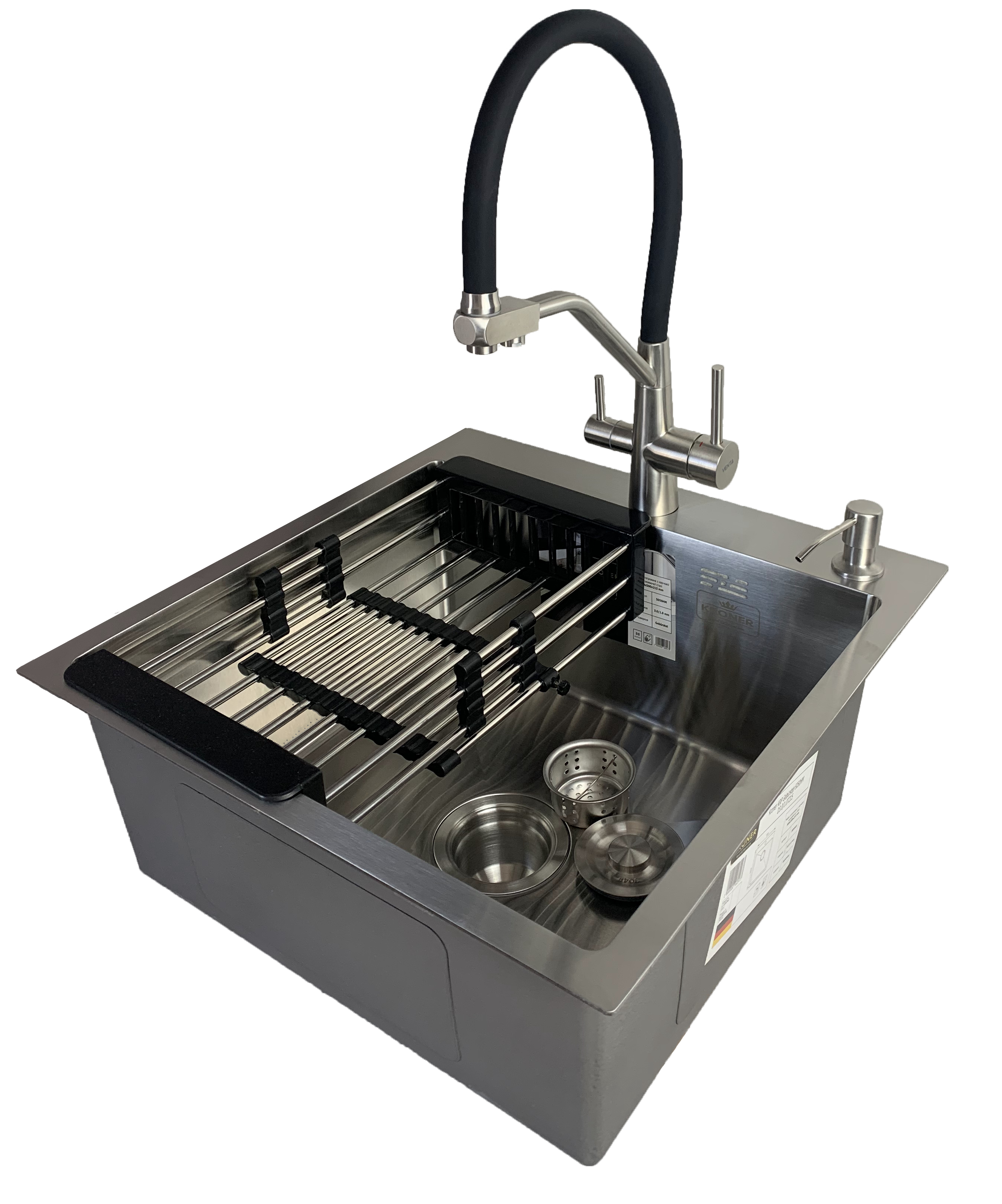 Мойка кухонная Kroner 50x50 см 3/1 см (c7ce534e)