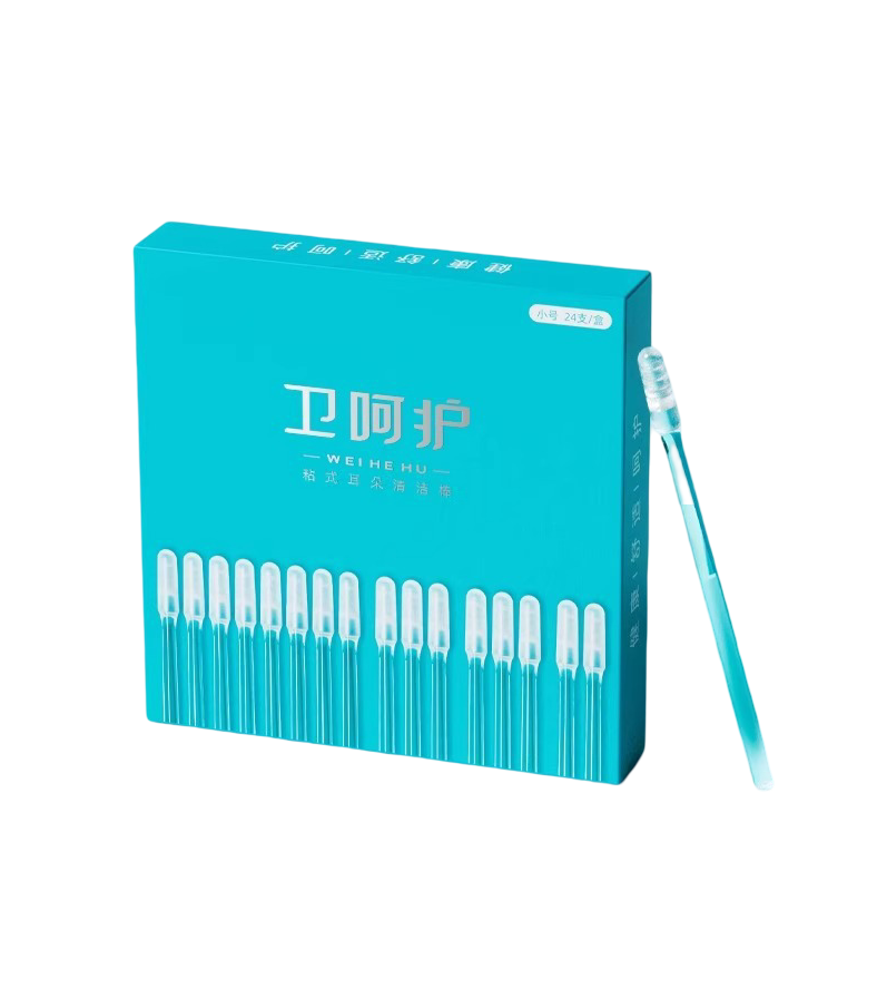 Набор ушных многоразовых палочек с силиконовым липким наконечником для детей и взрослых 24 шт. (R9500) Набор ушных многоразовых палочек с силиконовым липким наконечником для детей и взрослых 24 шт. (R9500)