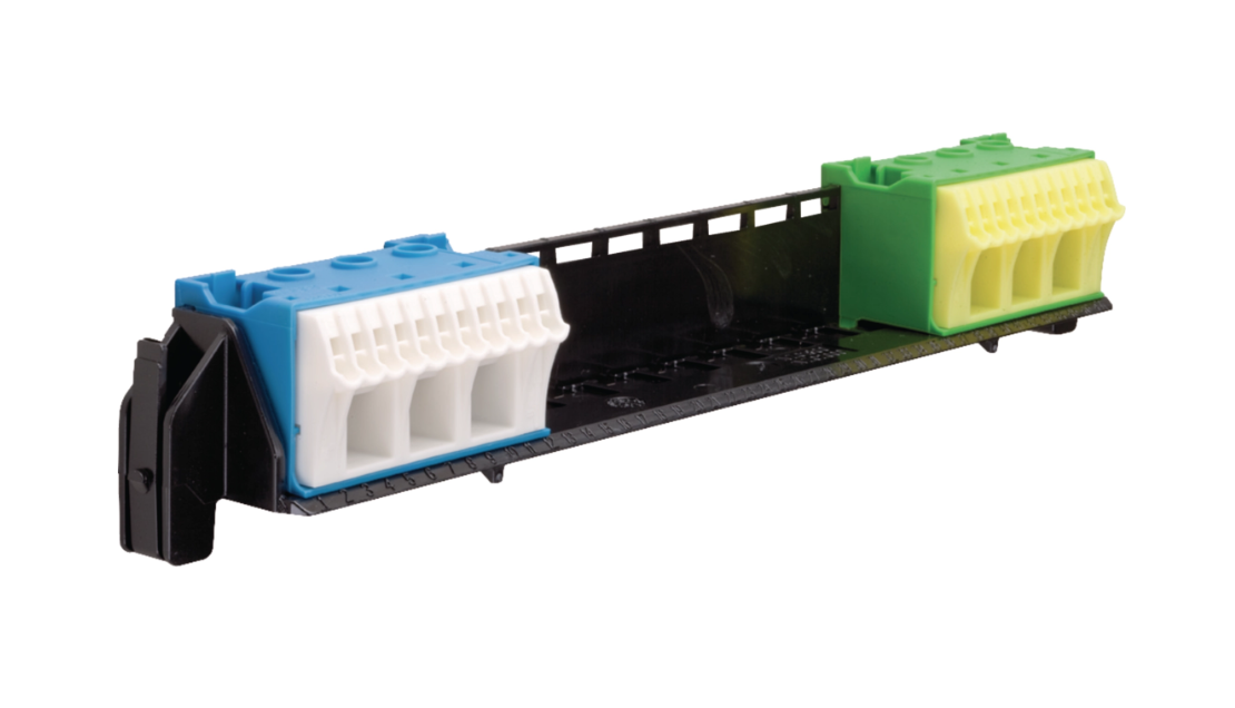 Держатель с клеммами Hager VZ461 PE/N 11xN+11xPE/3xN+3xPE (000005802)