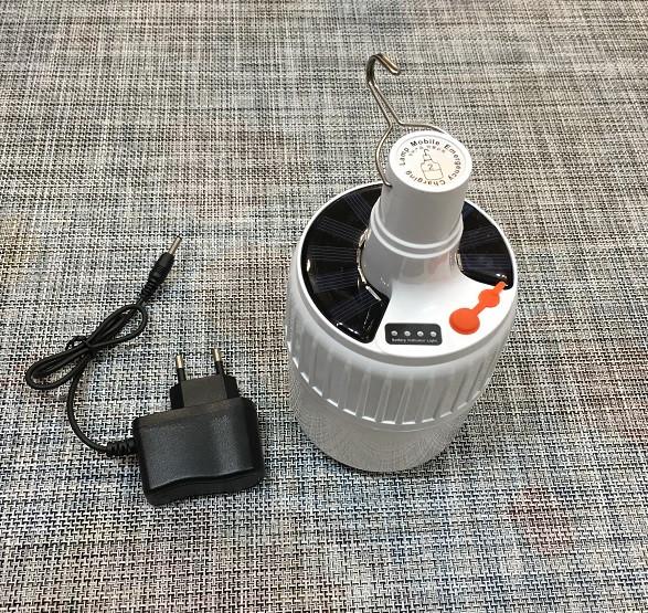 Кемпинговая лампа с крючком и АКБ и солнечной панелью SL-24/55 - фото 5 Кемпинговая лампа с крючком и АКБ и солнечной панелью SL-24/55 - фото 5